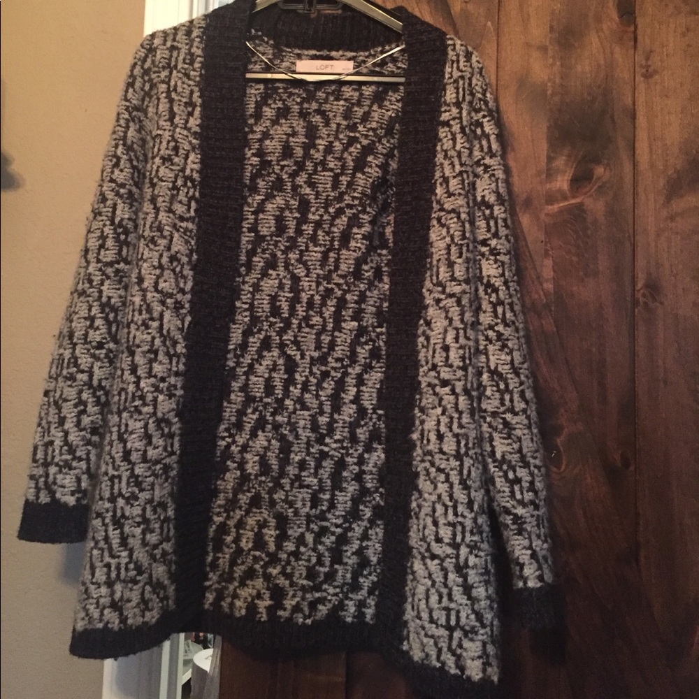 Loft.  Chic open cardigan long sleeve